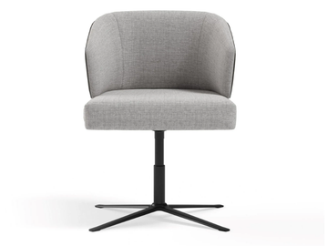 V249/B - Upholstered chair with 4-spoke base by formitalia luxury group - view 3